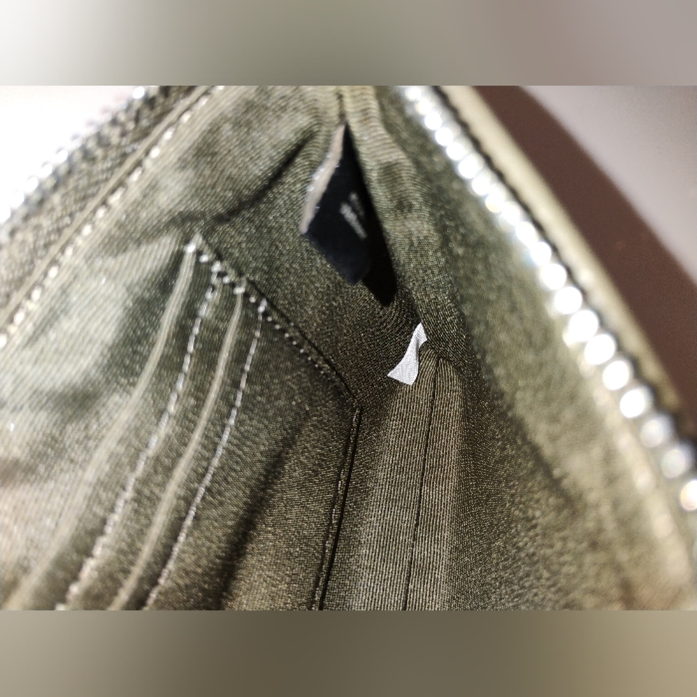NWT Coach Corner Zip Wristlet/Wallet - Olive Green Signature Jacquard - Picture 7 of 7